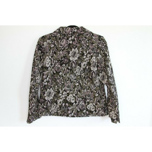 Dressbarn Embroidered Stitched Floral Jacket Blaze - Picture 5 of 6